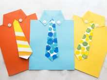Father’S Day Necktie Card Template