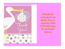 21 Free Printable Thank You Card Template Baby Shower Free for Ms Word for Thank You Card Template Baby Shower Free