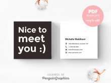 Business Card Templates Pdf