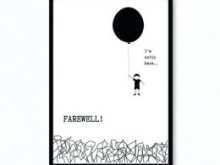 21 Online Farewell Card Template Black And White For Free for Farewell Card Template Black And White
