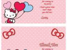 21 Online Thank You Card Template Hello Kitty in Photoshop with Thank You Card Template Hello Kitty