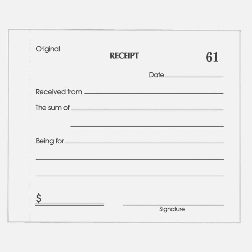 21 Printable Blank Receipt Book Template in by Blank Receipt