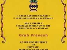 21 Printable Invitation Card Format For Griha Pravesh With Stunning Design for Invitation Card Format For Griha Pravesh