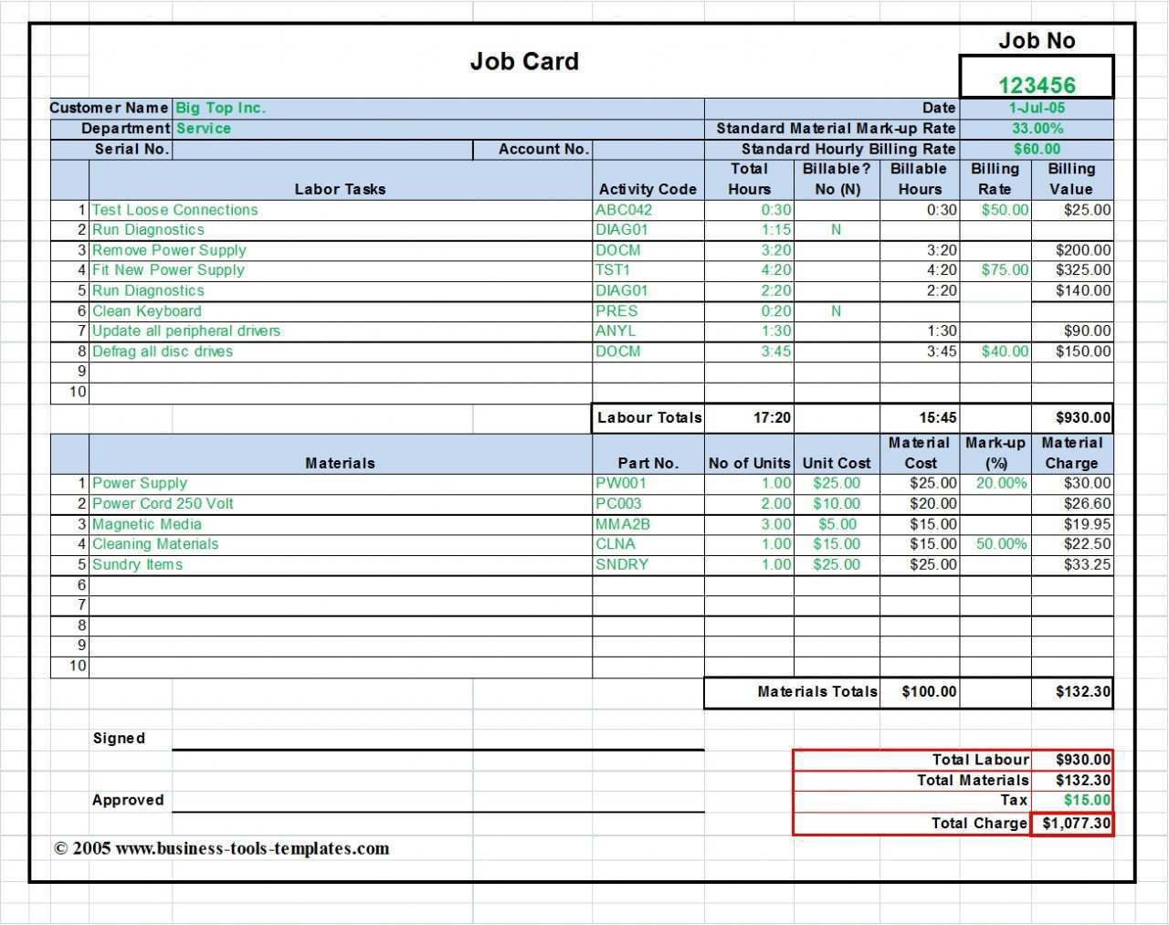 21 Printable Job Card Template Excel Free With Stunning Design For Job 21 Printable Job Card Template Excel Free With Stunning Design For Job