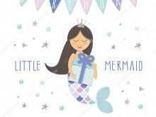 21 Printable Mermaid Birthday Card Template With Stunning Design for Mermaid Birthday Card Template