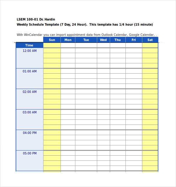 21 Report Daily Calendar Template Pdf for Ms Word by Daily Calendar Template Pdf