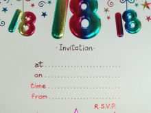 21 Report Invitation Card Template For 18Th Birthday PSD File with Invitation Card Template For 18Th Birthday