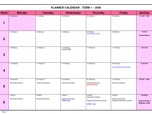 21 Report School Planner Calendar Template Layouts by School Planner Calendar Template