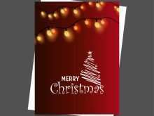 Christmas Lights Card Template