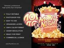 21 Standard Free Movie Night Flyer Template in Photoshop with Free Movie Night Flyer Template