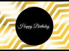 21 Standard Golden Birthday Card Template For Free with Golden Birthday Card Template