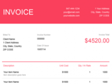 21 Standard Invoice Template For Creative Work Now for Invoice Template For Creative Work