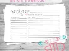 21 The Best 3X5 Recipe Card Template Free Formating by 3X5 Recipe Card Template Free