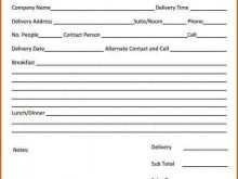 Blank Catering Invoice Template