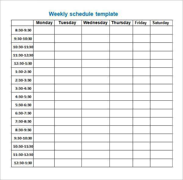 22 Adding Class Schedule Template Free Formating for Class Schedule Template Free