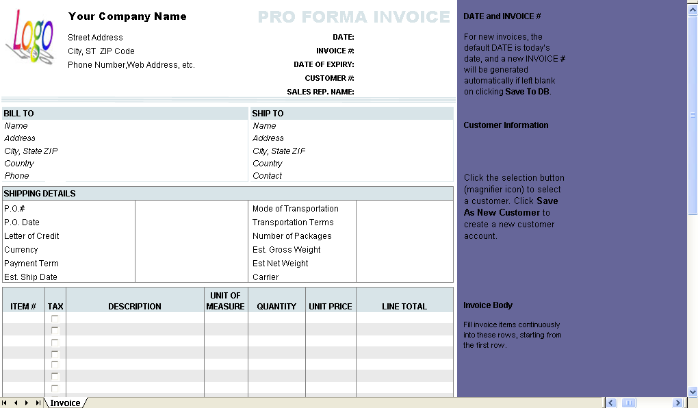 22 Best Hotel Pro Forma Invoice Template Maker by Hotel Pro Forma Invoice Template