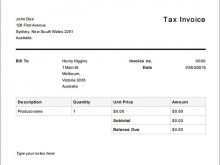 22 Best Tax Invoice Template Free Australia Layouts with Tax Invoice Template Free Australia