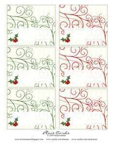 22 Blank Christmas Place Card Holders Template in Word by Christmas Place Card Holders Template