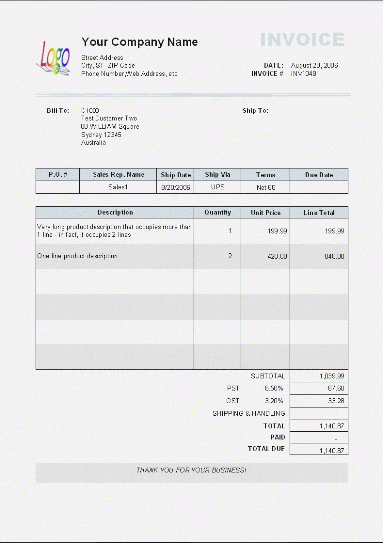 22 Blank Invoice Copy Format Layouts by Invoice Copy Format