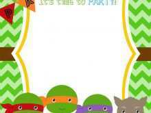 Ninja Turtle Thank You Card Template