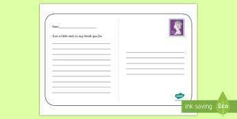 22 Blank Postcard Template Primary Resources Photo with Postcard Template Primary Resources