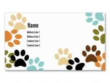 22 Create Business Card Template Paw Print Formating for Business Card Template Paw Print