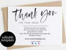 22 Creative Thank You For Your Order Card Template Maker for Thank You For Your Order Card Template