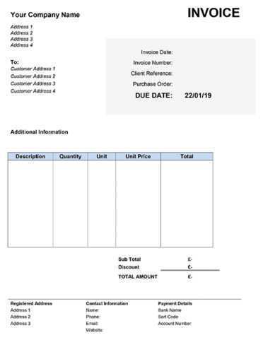 22 Creative Vat Invoice Template Uk Excel PSD File by Vat Invoice Template Uk Excel