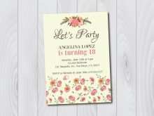 22 Customize 18Th Birthday Card Template for Ms Word for 18Th Birthday Card Template