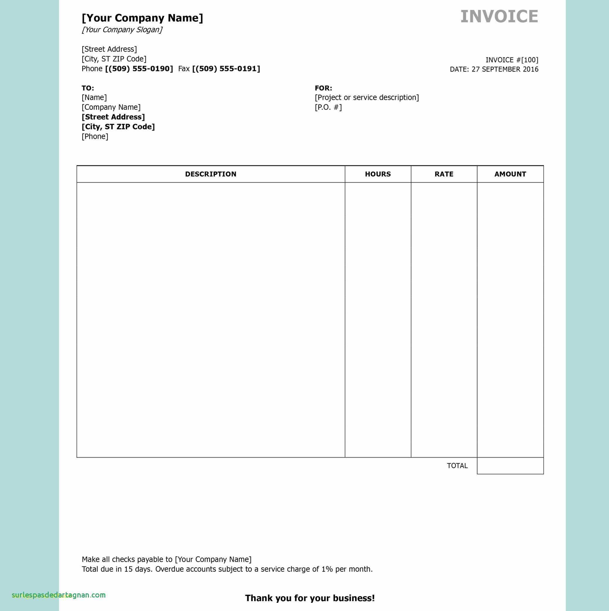 10+ Free Invoice Template Download Pics