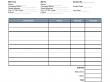 22 Customize Our Free Blank Hourly Invoice Template in Photoshop by Blank Hourly Invoice Template