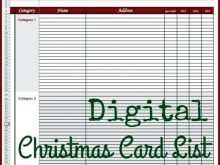 22 Customize Our Free Christmas Card List Template Mac for Ms Word by Christmas Card List Template Mac