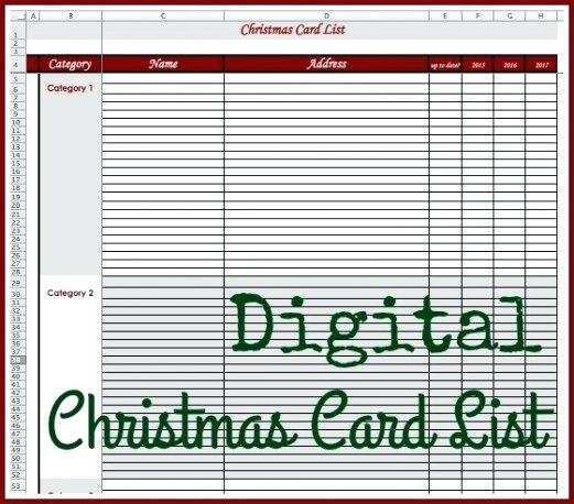 22 Customize Our Free Christmas Card List Template Mac for Ms Word by Christmas Card List Template Mac