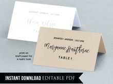 22 Customize Our Free Name Card Template For Table Settings Layouts with Name Card Template For Table Settings