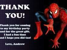 22 Customize Our Free Spiderman Thank You Card Template Photo with Spiderman Thank You Card Template