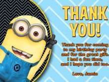 22 Format Minion Thank You Card Template Layouts by Minion Thank You Card Template