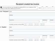 Tax Invoice Example Australia