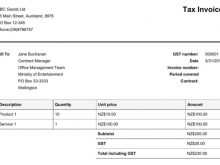 22 Format Tax Invoice Format Nz for Ms Word for Tax Invoice Format Nz