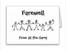 22 Free Farewell Card Template For Boss for Ms Word by Farewell Card Template For Boss