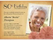 22 Free Printable 80Th Birthday Card Template Photo for 80Th Birthday Card Template