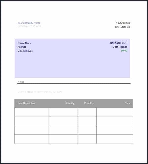 22 Free Printable Blank Invoice Template Google Sheets Now for Blank Invoice Template Google Sheets