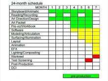 Production Schedule Template Pdf