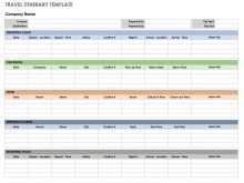 22 Free Travel Itinerary Spreadsheet Template Maker for Travel Itinerary Spreadsheet Template