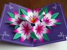 Flower Pop Up Card Templates Peter Dahmen