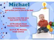 22 How To Create Invitation Card Template For 1St Birthday Boy PSD File by Invitation Card Template For 1St Birthday Boy