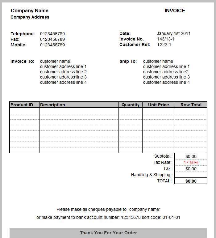 22 How To Create Tax Invoice Template Excel Maker with Tax ...