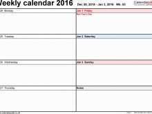 Weekly School Schedule Template Word