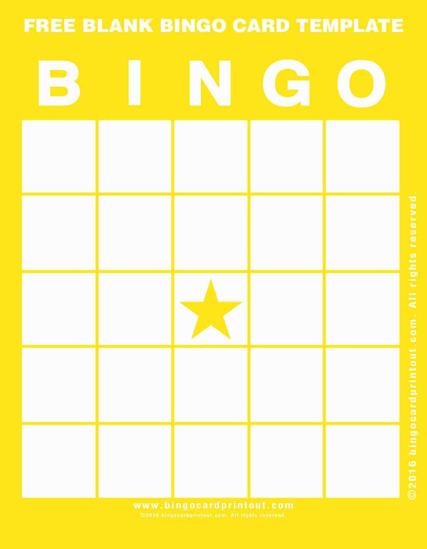 22 Online Bingo Card Template 4X4 PSD File for Bingo Card Template 4X4