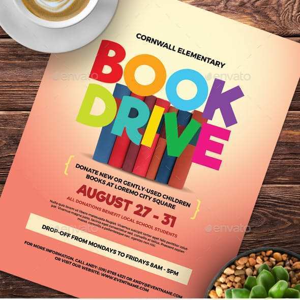 22 Online Book Drive Flyer Template Photo for Book Drive Flyer Template