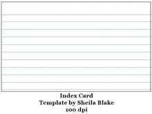 Index Card Template Microsoft Word 2010